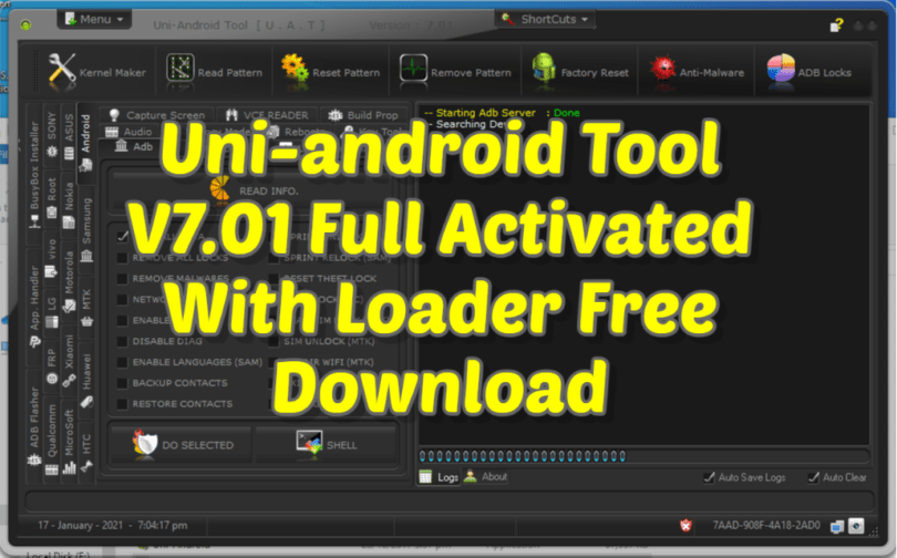 Uni-android Tool V7.01 Full Activated With Loader Free Download