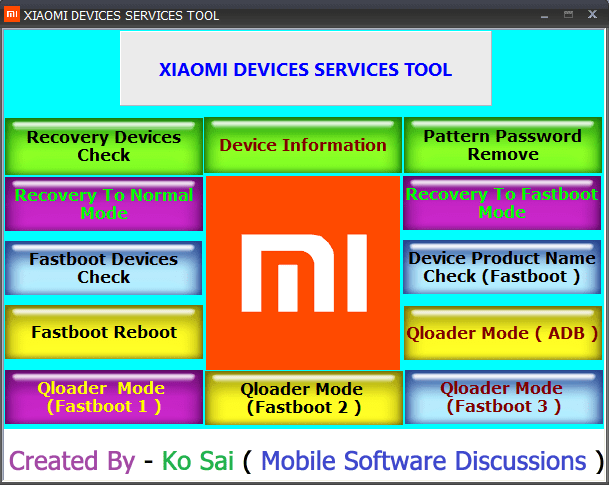 Xiaomi Devices Services Tool