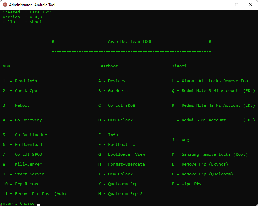 Arab dev team tool Arab dev team tool