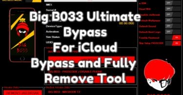 Big B033 Ultimate Bypass For iCloud Bypass and Fully Remove Tool