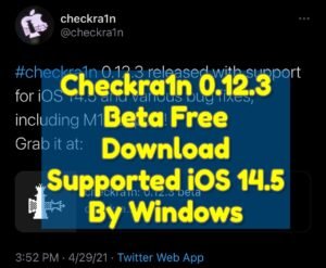 Checkra1n 0. 12. 3 beta free download supported ios 14. 5 by windows