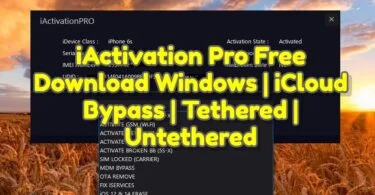 Iactivation pro v2. 0. 1 free download windows _ icloud bypass _ tethered _ untethered