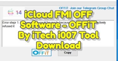 Icloud fmi off software - offit by itech i007 tool download