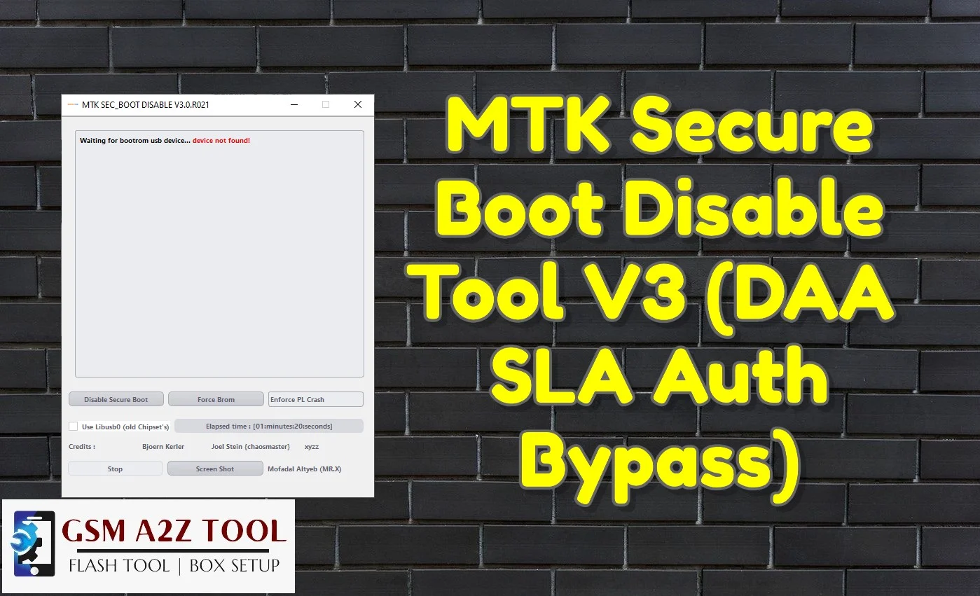 Mtk secure boot disable tool v3 (daa & sla auth bypass)