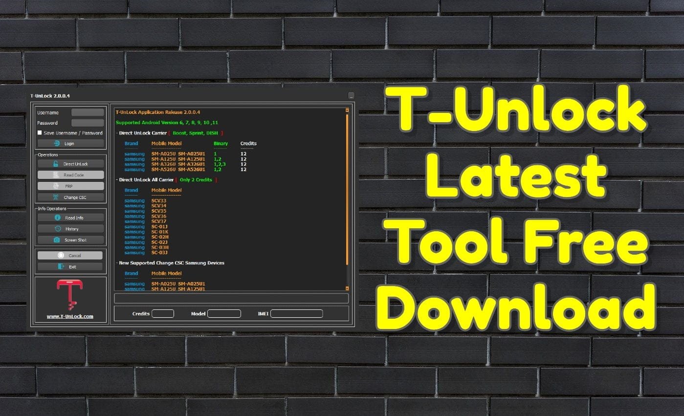 Download T Unlock Latest Tool