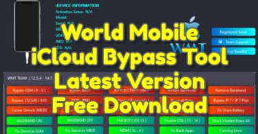 World Mobile iCloud Bypass Tool V1.9 Pro Free Download