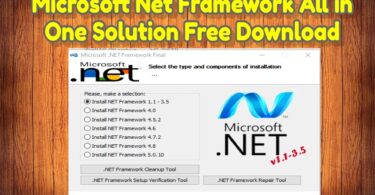 Microsoft Net Framework All in One Solution Free Download