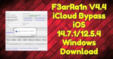 F3arra1n v4. 4 icloud bypass ios 14. 7. 1_12. 5. 4 windows download