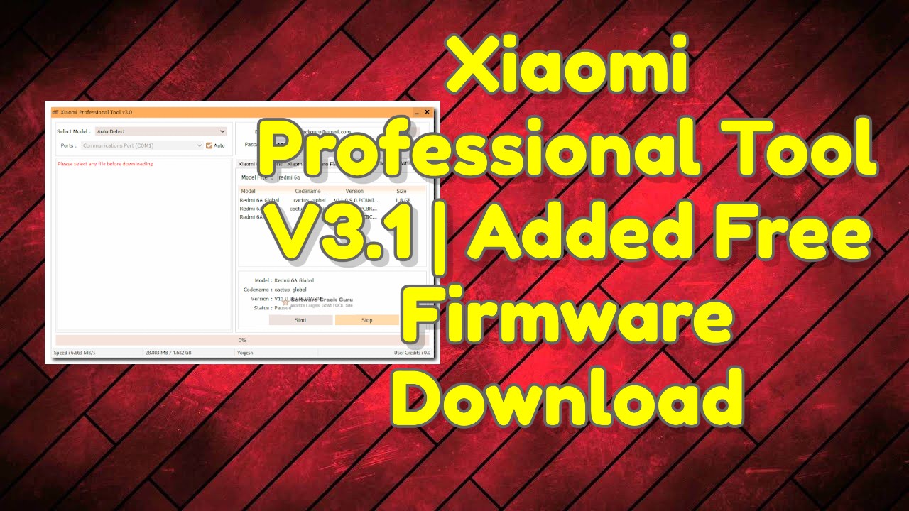 Xiaomi Professional Tool V3.1 Added Free Firmware Download
