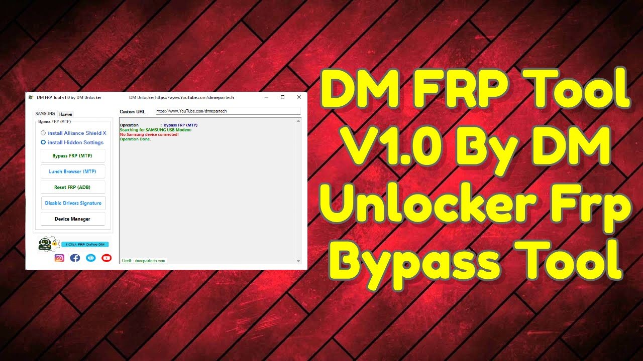 Dm frp tool v1. 0 by dm unlocker frp bypass tool