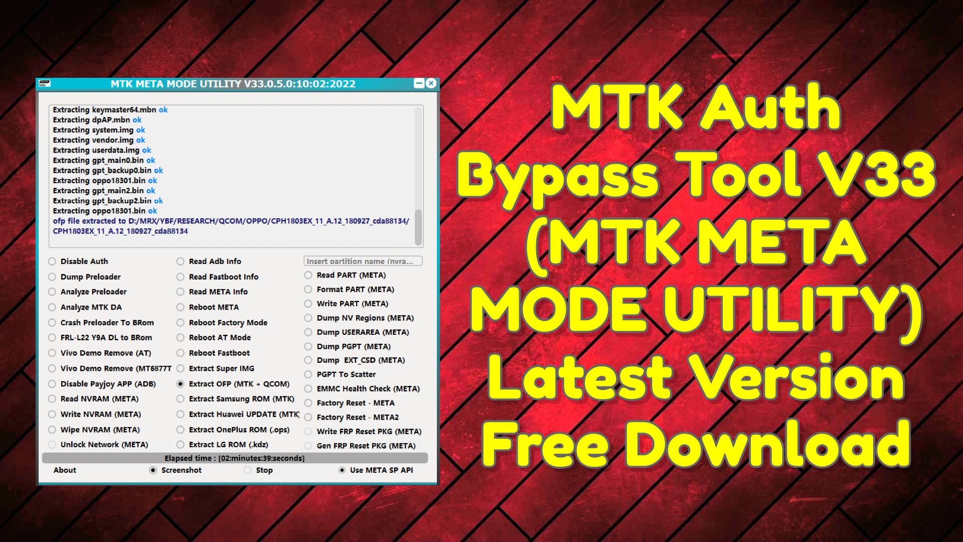 Mtk Auth Bypass Tool V33 Latest Free Download