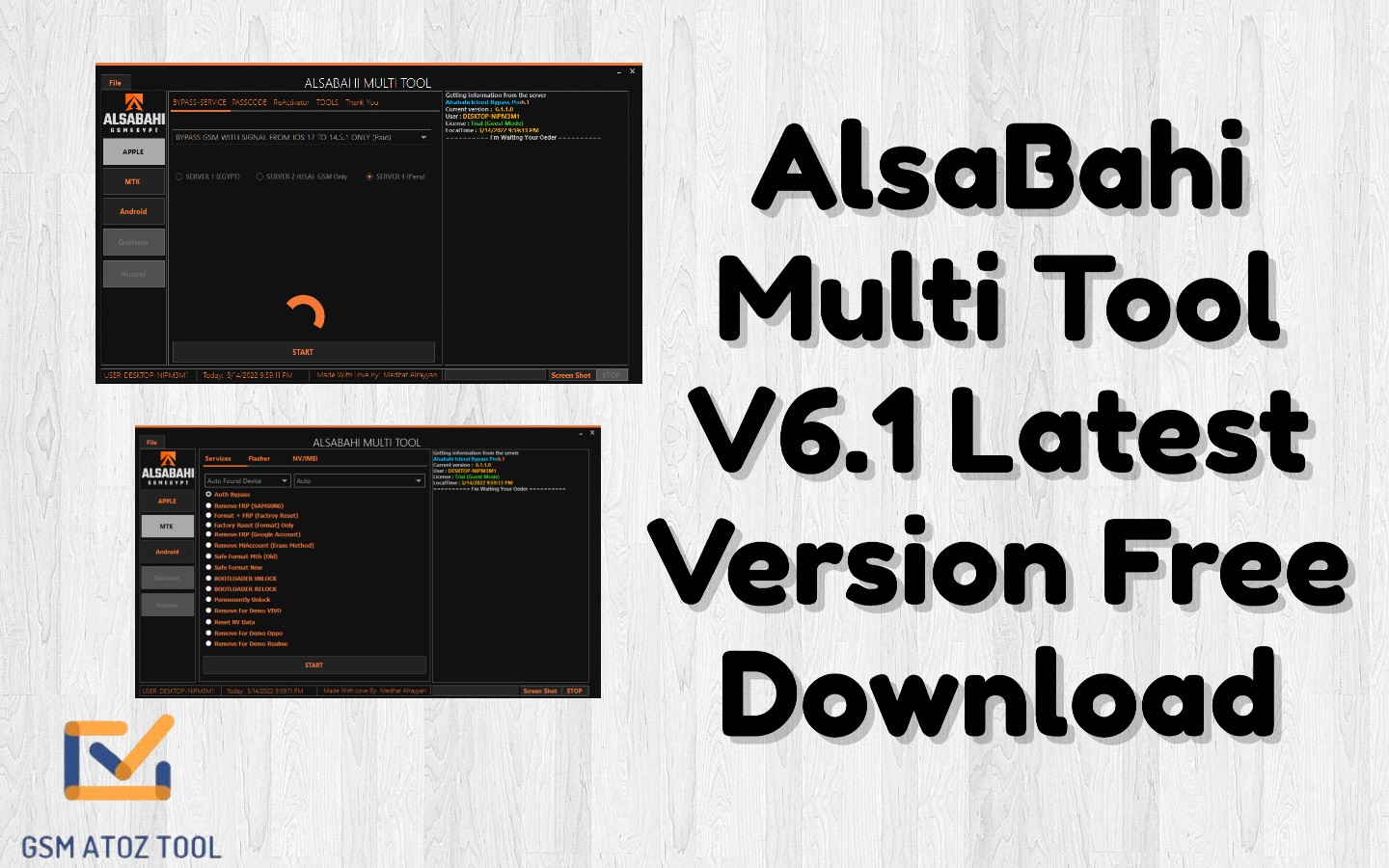 Alsabahi Multi-tools V6.1 Apple Android MTK Qualcomm Huawei Free Download