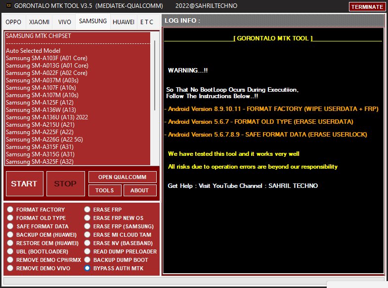 Mtk gorontalo tool v3. 5 mtk qualcomm latest repair tool