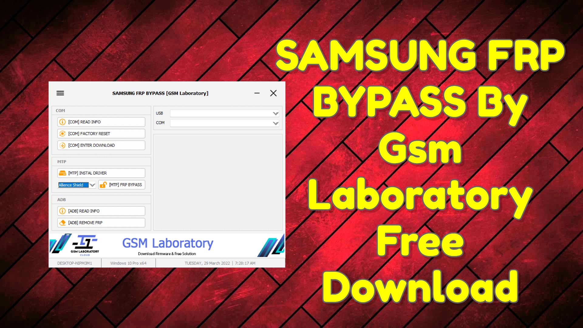 SAMSUNG FRP BYPASS By Gsm Laboratory Free Download