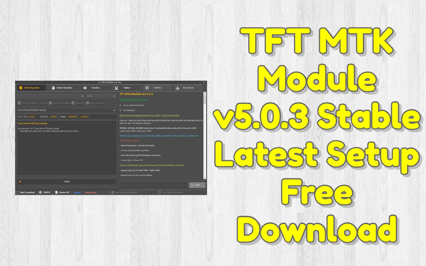 TFT MTK Module v5.0.3 Latest Setup Free Download