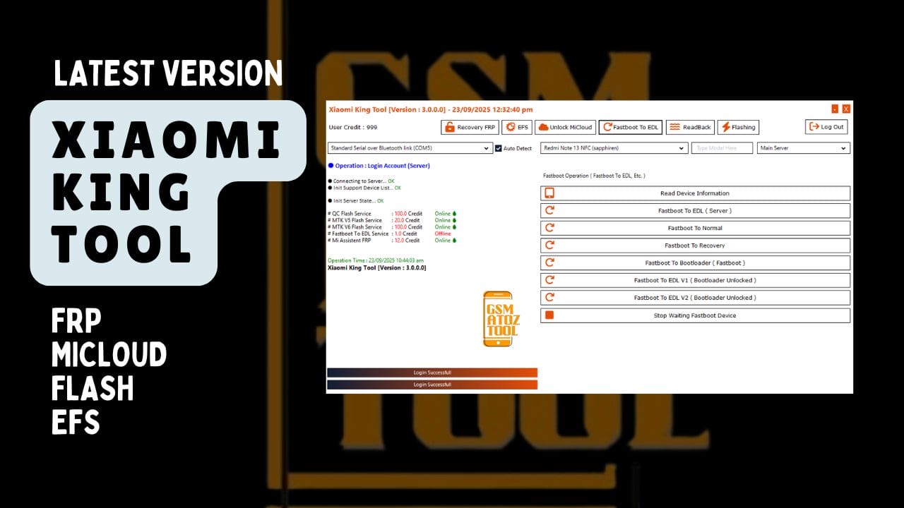 Xiaomi king tool latest version free download frp, micloud, flash & efs Xiaomi king tool latest version free download frp, micloud, flash & efs