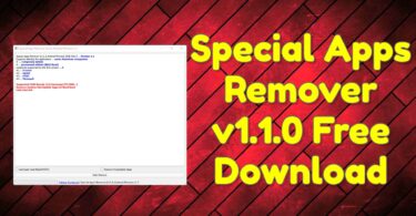 Special Apps Remover v1.1.0 Free Download