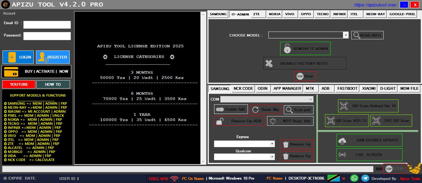 Apizu-tool-registration