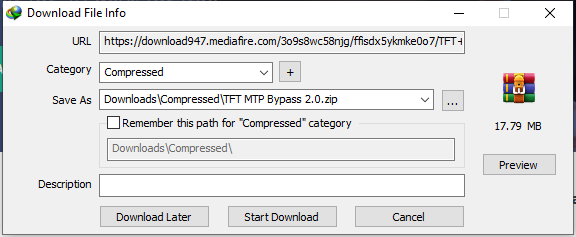 TFT MTP Bypass Tool V2.0 One Click Reset Samsung Frp Tool