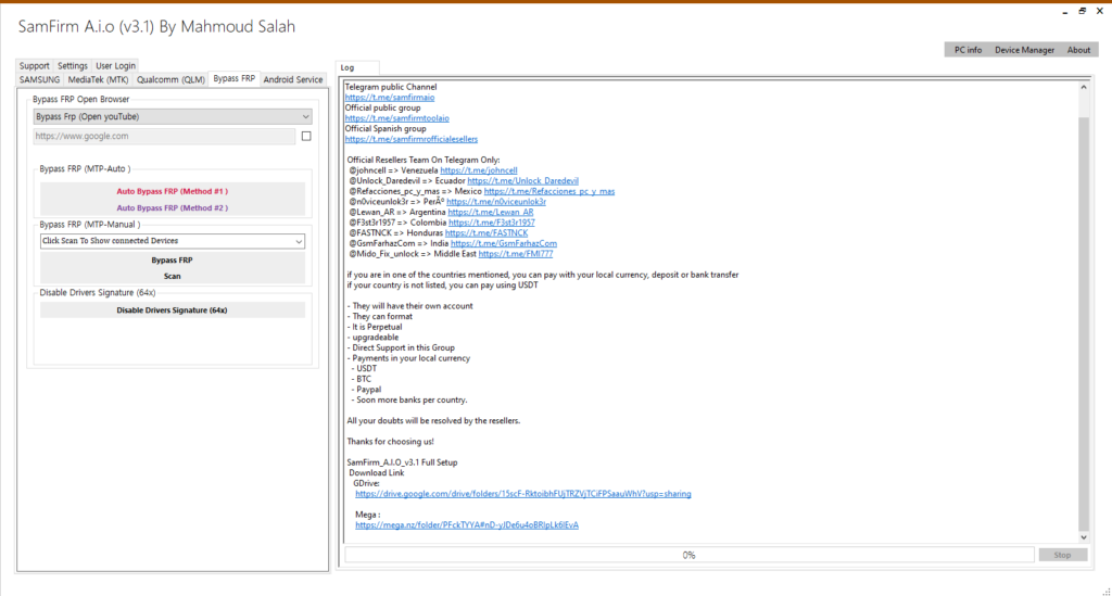 Samfirm frp tool Samfirm tool frp bypass