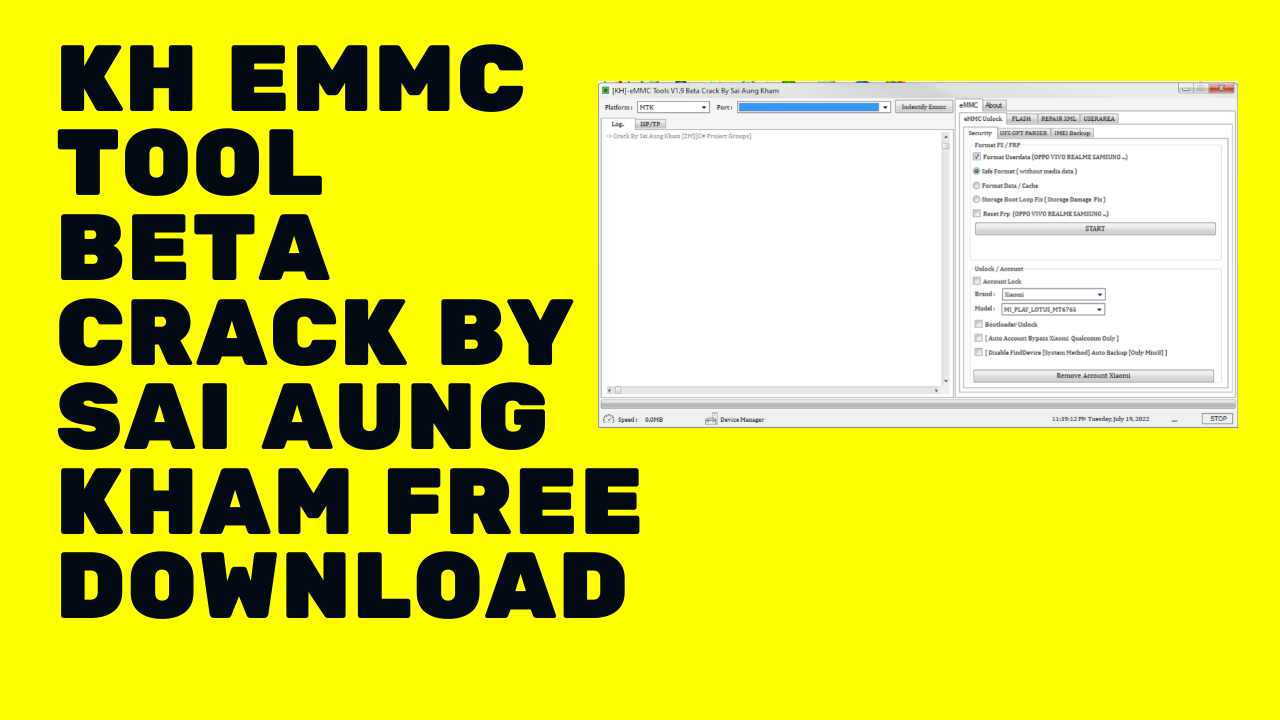 KH Emmc Tool V1.9 Beta Crack Free Download