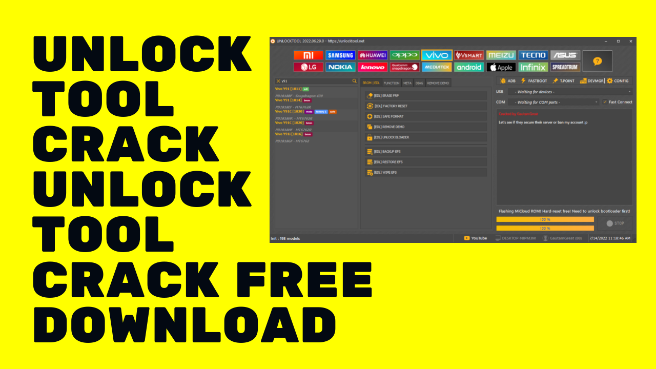 UnlockTool Crack Loader Free Dowload By GautamGreat