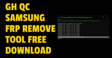 GH QC Samsung FRP Remove Tool Free Download