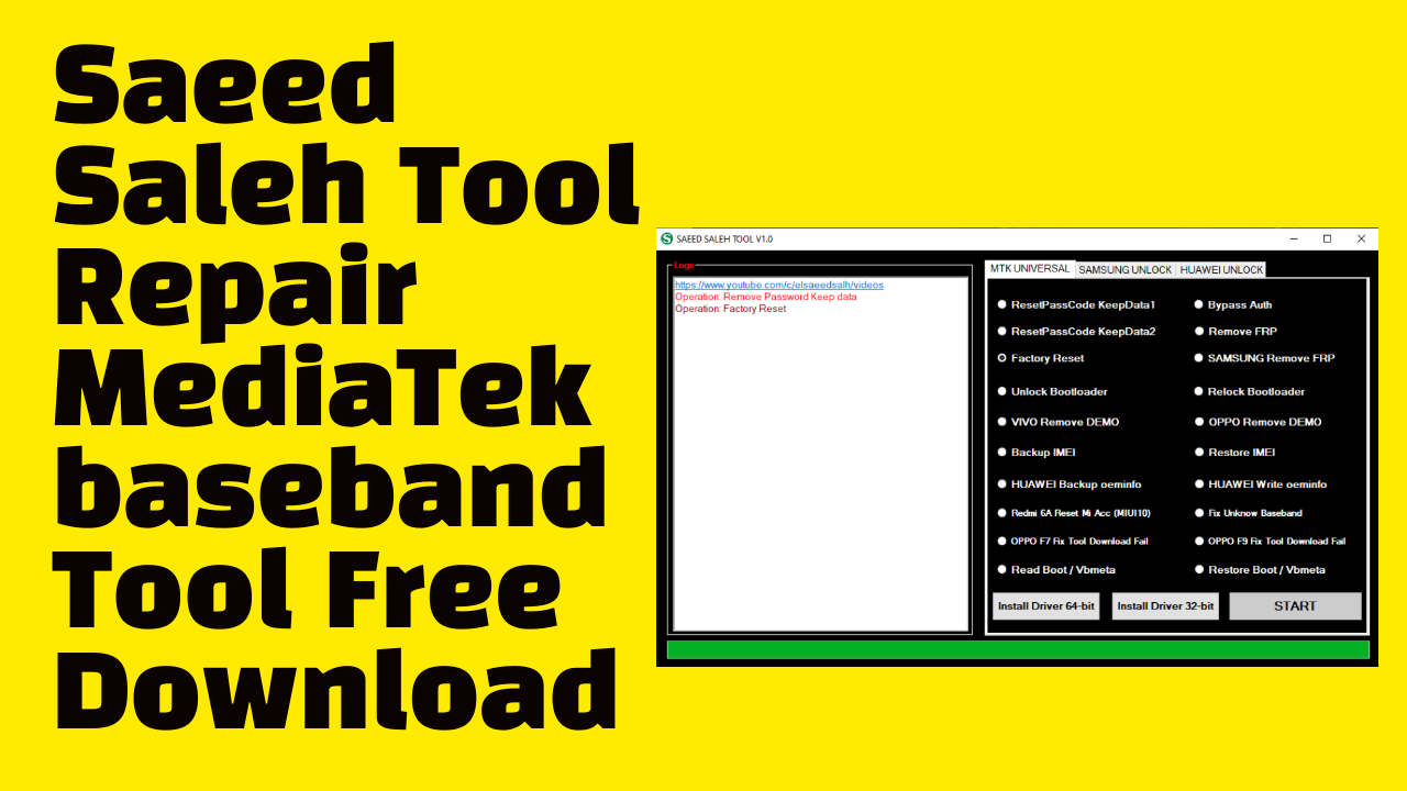 Saeed Saleh Tool Repair MediaTek baseband Tool Free Download