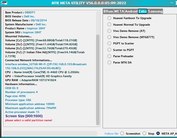 MTK Auth Bypass Tool V56 – MTK Meta Utility Tool