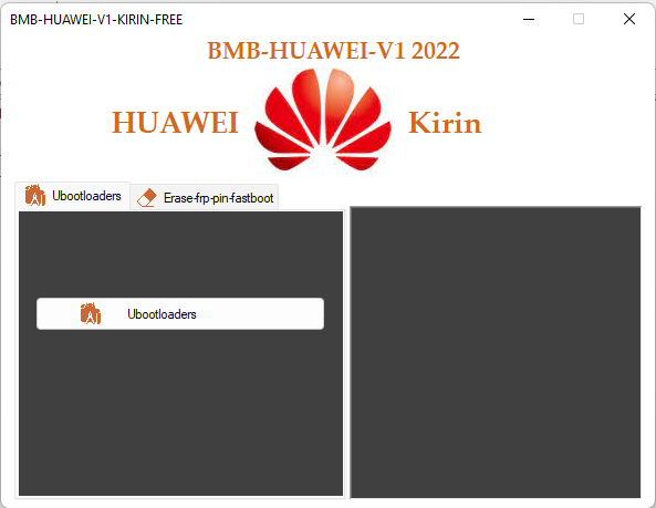 Bmb huawei kirin tool huawei frp tool