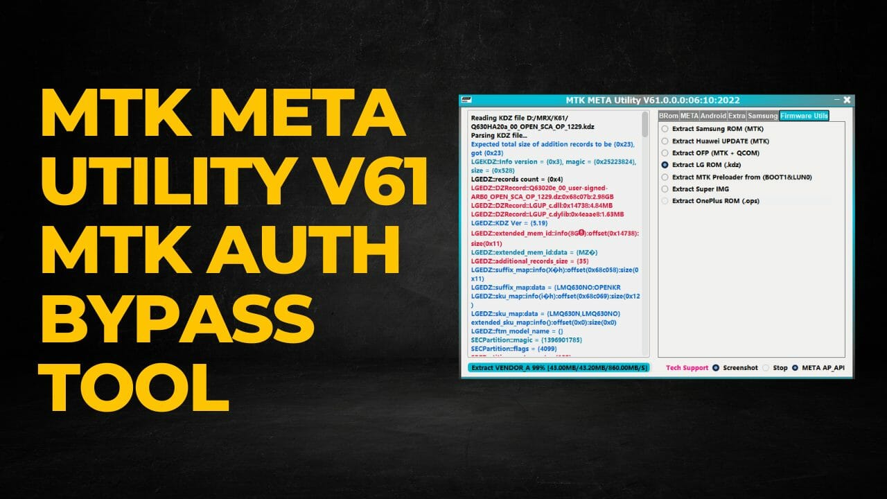 Download Mtk Meta Utility V61 Latest Mtk Auth Bypass Tool