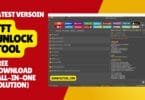 Tft unlock tool latest version interface showing frp bypass icloud unlock and mobile repair