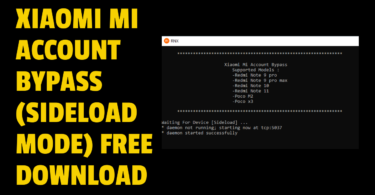 Xiaomi Mi Account Bypass (Sideload mode) Free Download