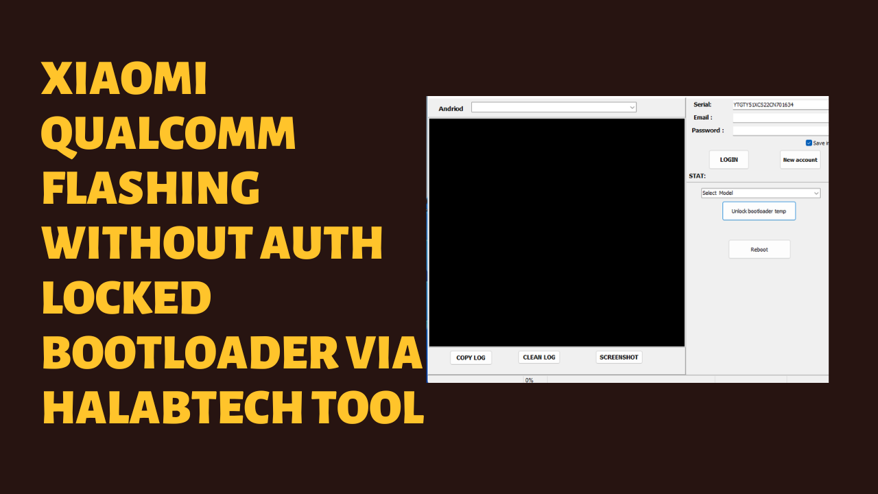 Xiaomi flashing without auth locked bootloader via halabtech tool