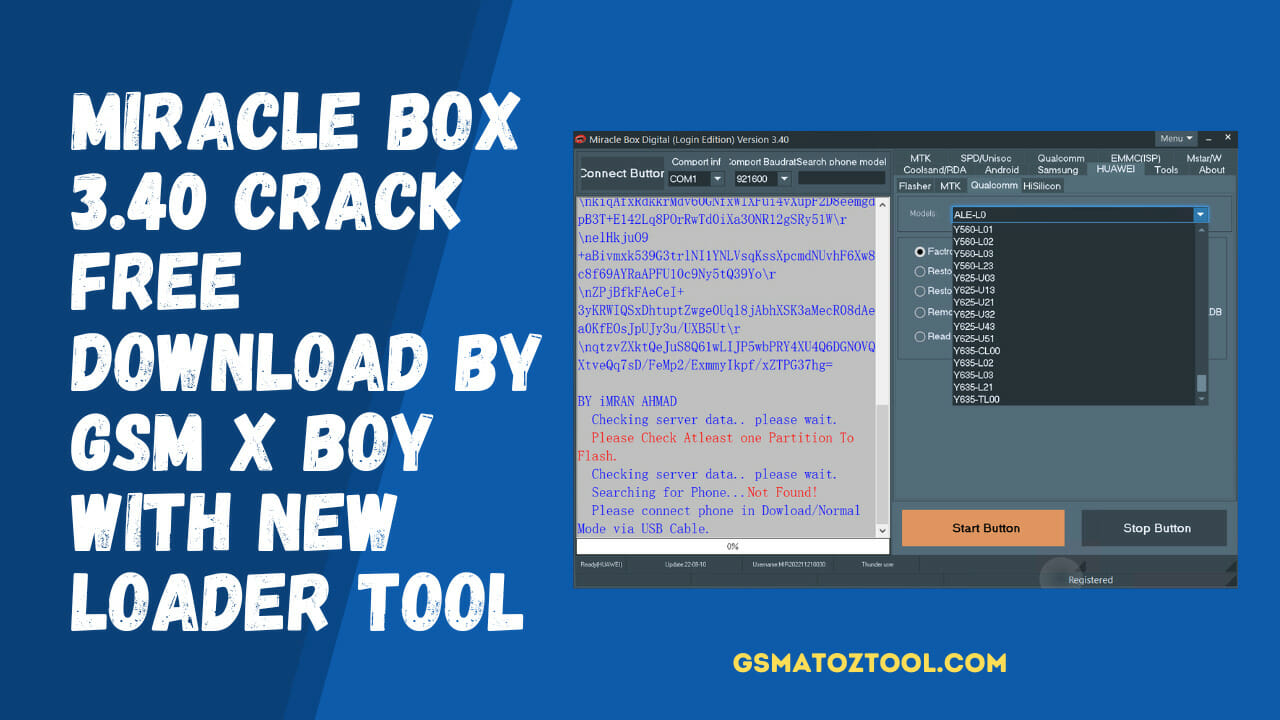 Miracle Box 3.40 Crack Free Download By GSM X Boy With New Loader Tool