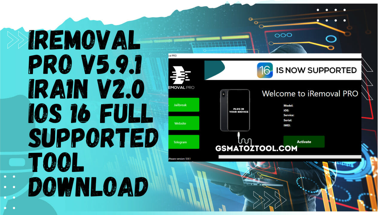 iRemoval PRO v5.9.1 & iRa1n v2.0 iOS 16 Full Supported Tool Download