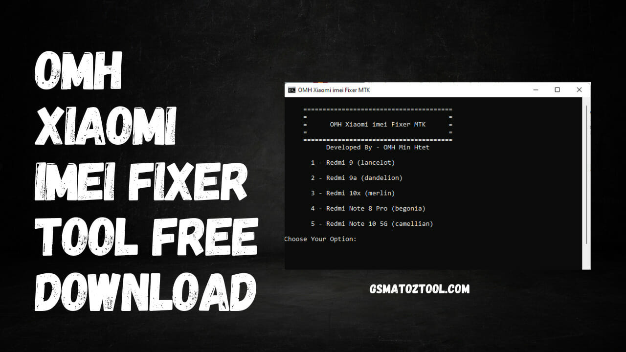 OMH Xiaomi IMEI Fixer Tool Free Download