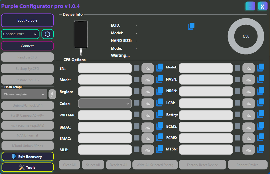 Purple configurator pro