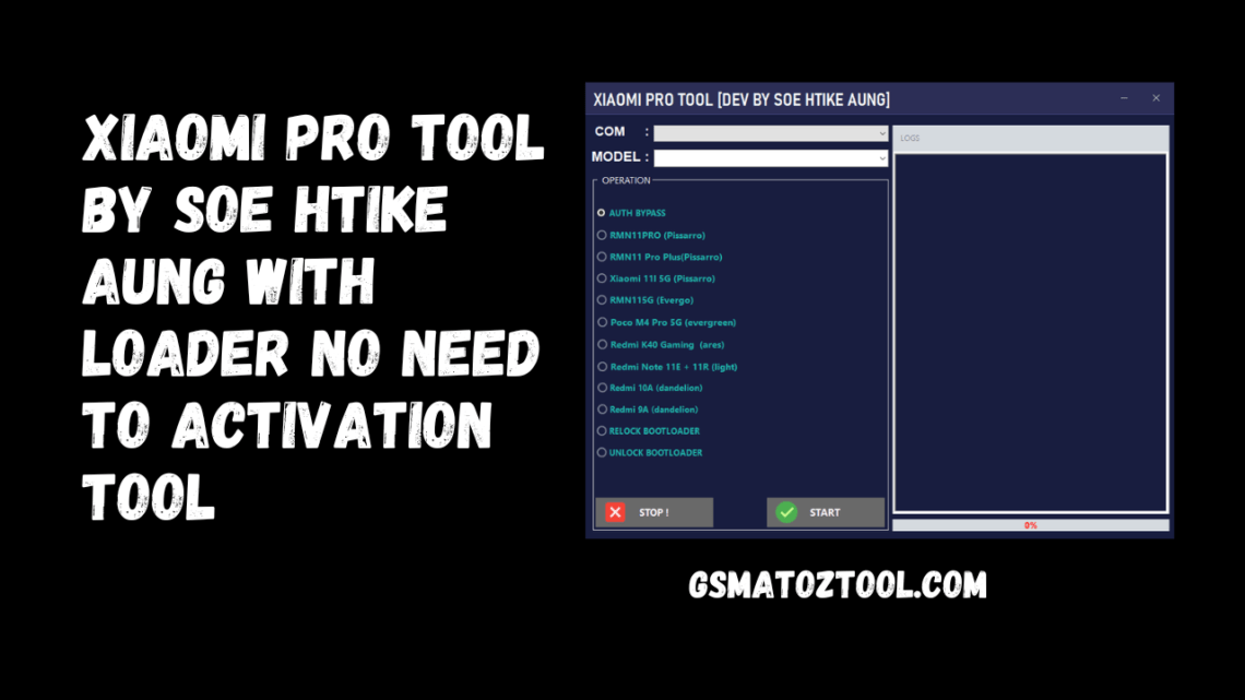 Xiaomi Pro Tool By Soe Htike Aung With Loader No Need To Activation Tool