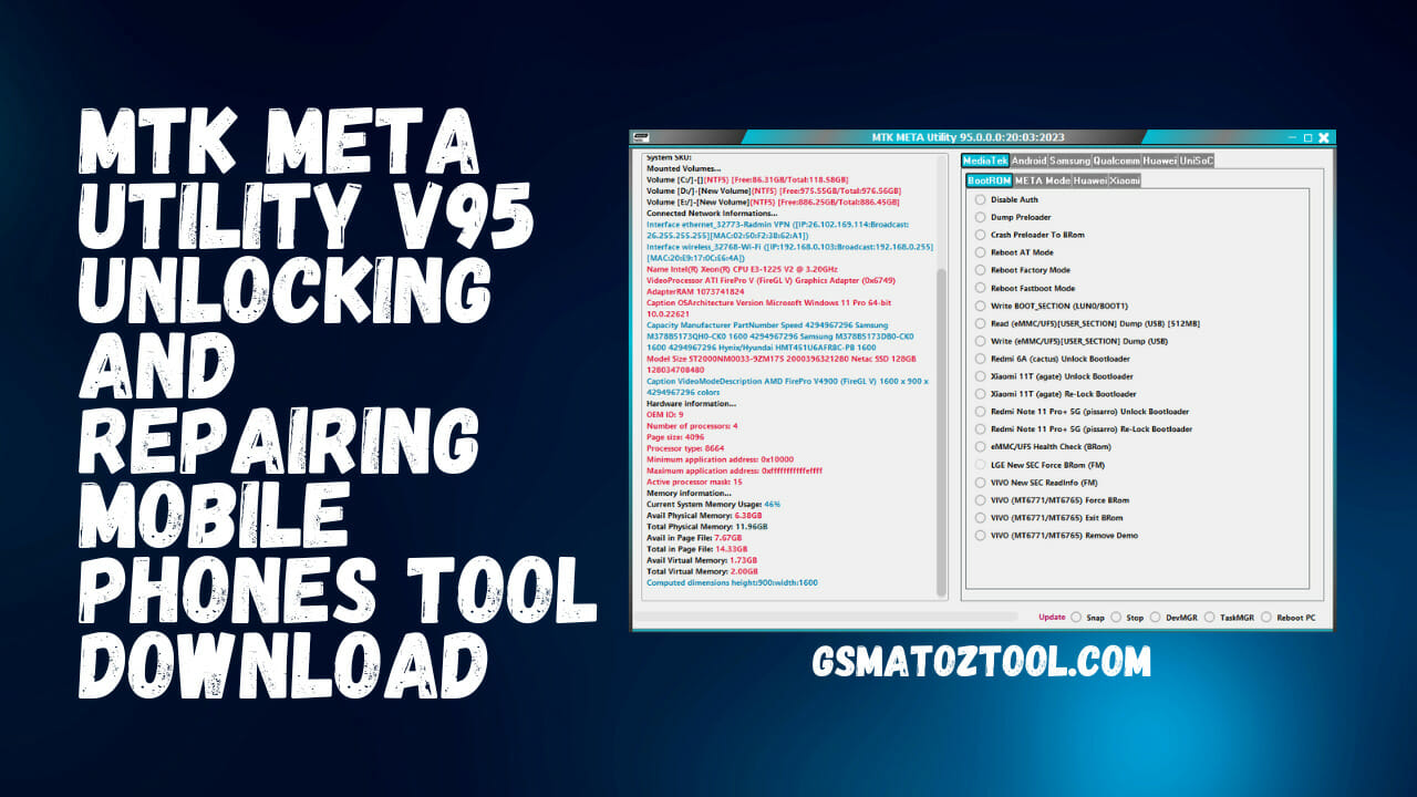 MTK Meta Utility Tool V95 (Secure Boot Disable) Latest Version Download