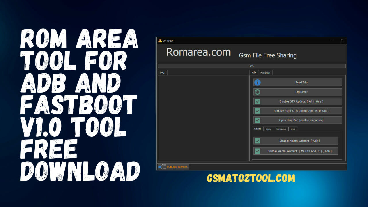ROM Area Tool For ADB And Fastboot Tool Download