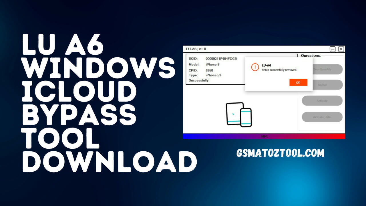 Download LU A6 Windows ICloud Bypass Tool