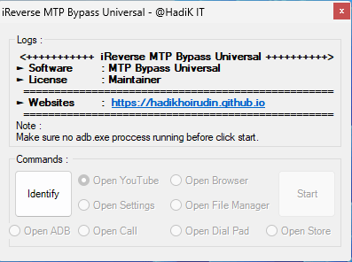 iReverse MTP Bypass Universal – @HadiK IT