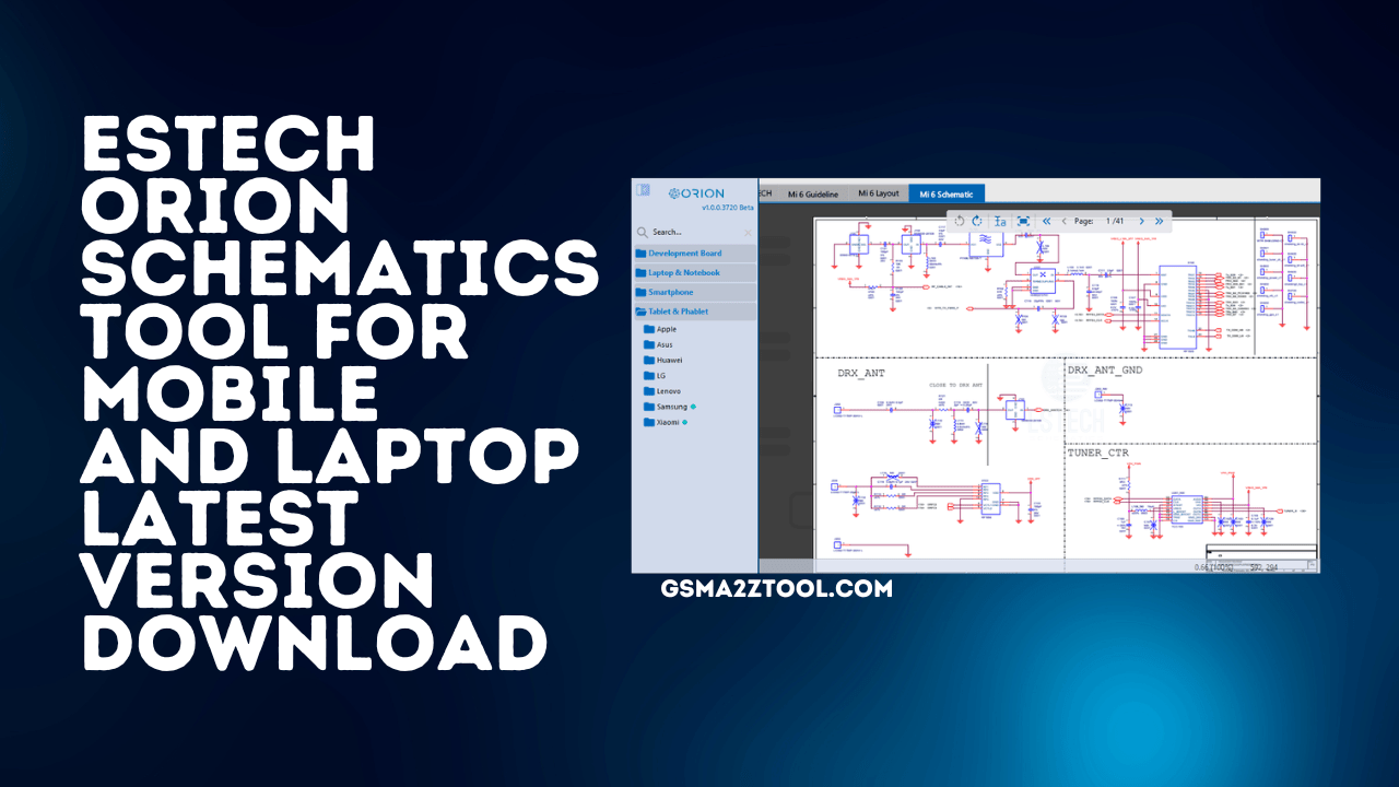 Orion estech schematics tool latest version download