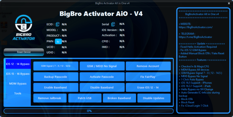 BigBro Activator All in One v4 Latest Version Tool Download