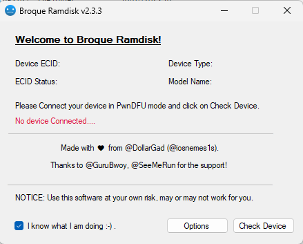 Broque ramdisk tool Broque ramdisk tool