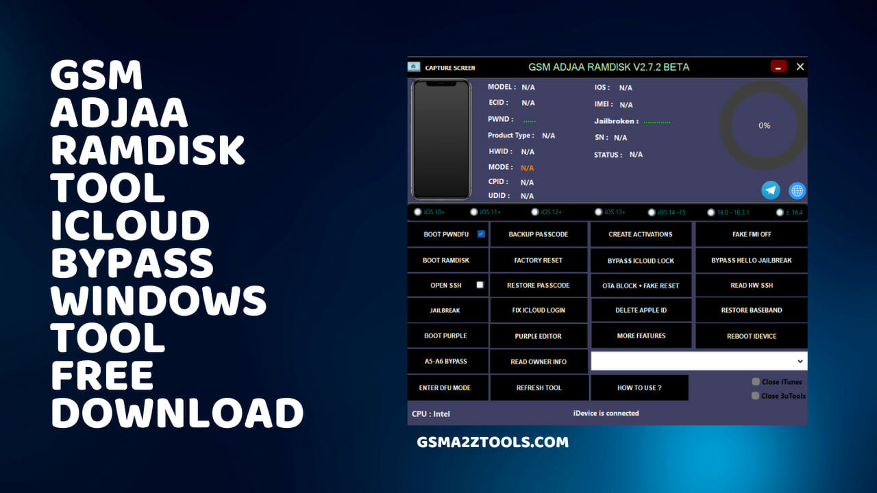 Gsm adjaa ramdisk icloud bypass windows tool