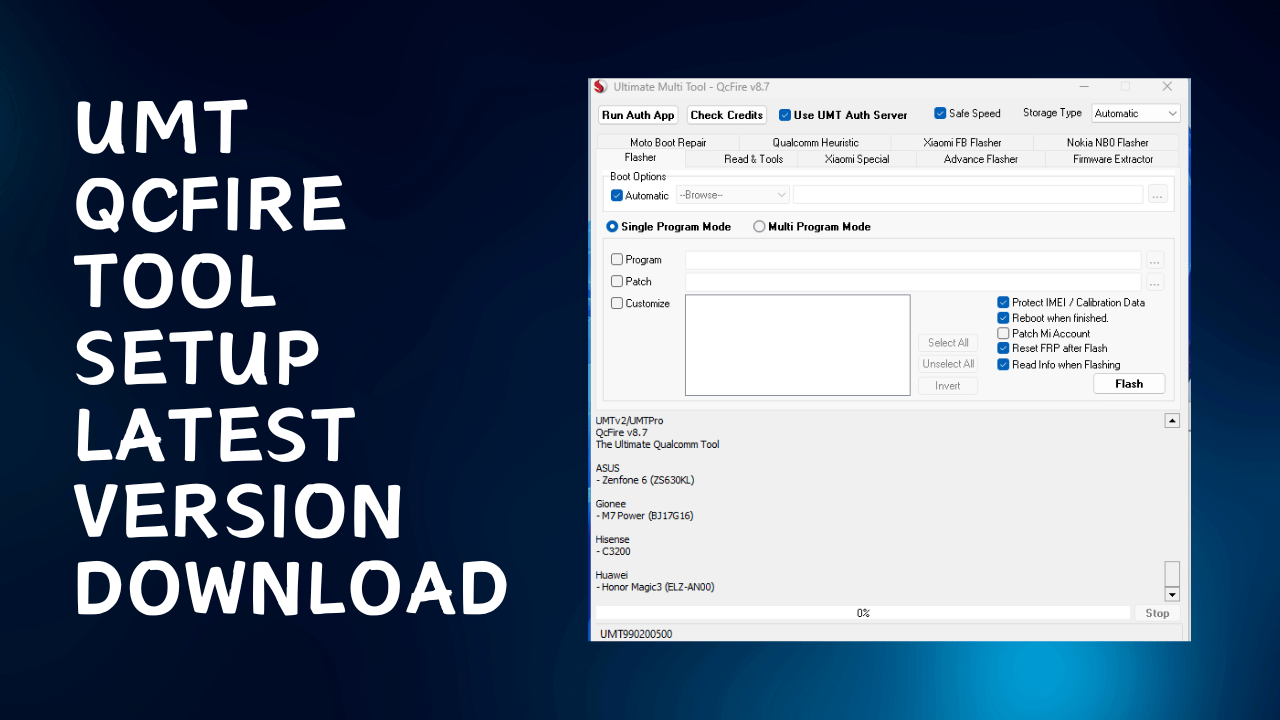 Umt qcfire tool latest setup free download Umt qcfire tool latest setup free download