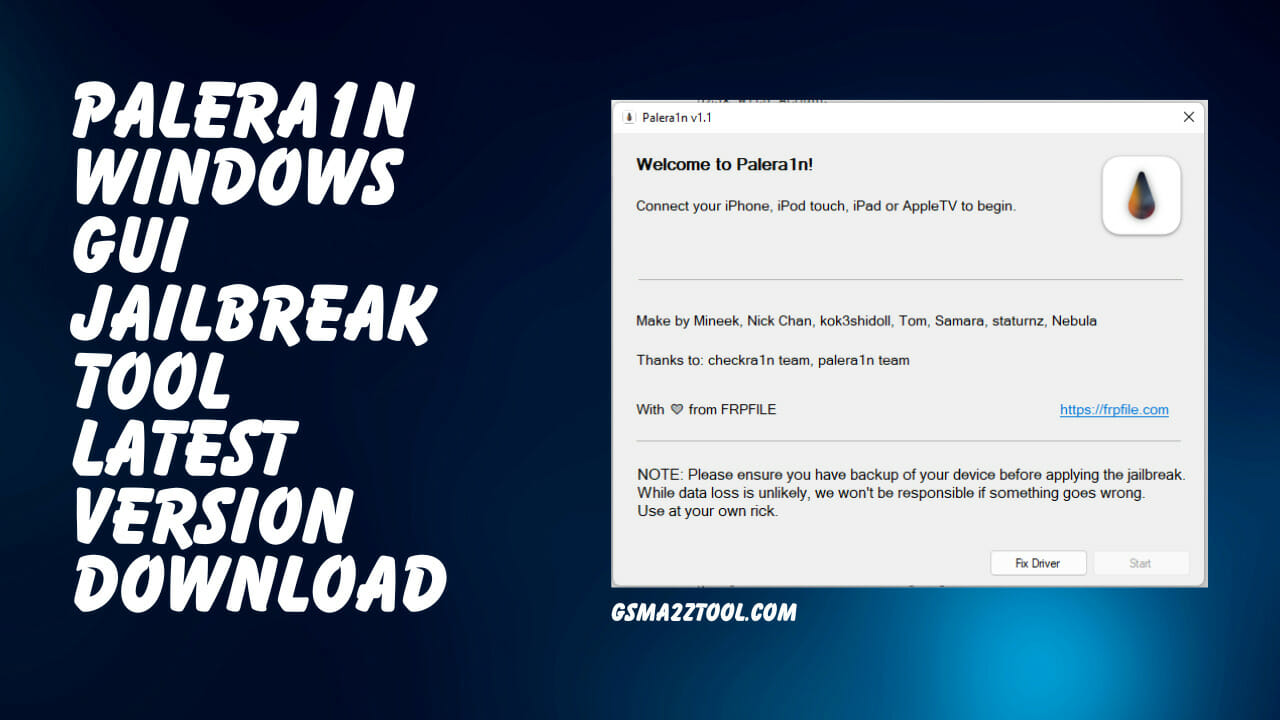 Palera1n 1. 1 windows gui jailbreak tool free download Palera1n 1. 1 windows gui jailbreak tool free download