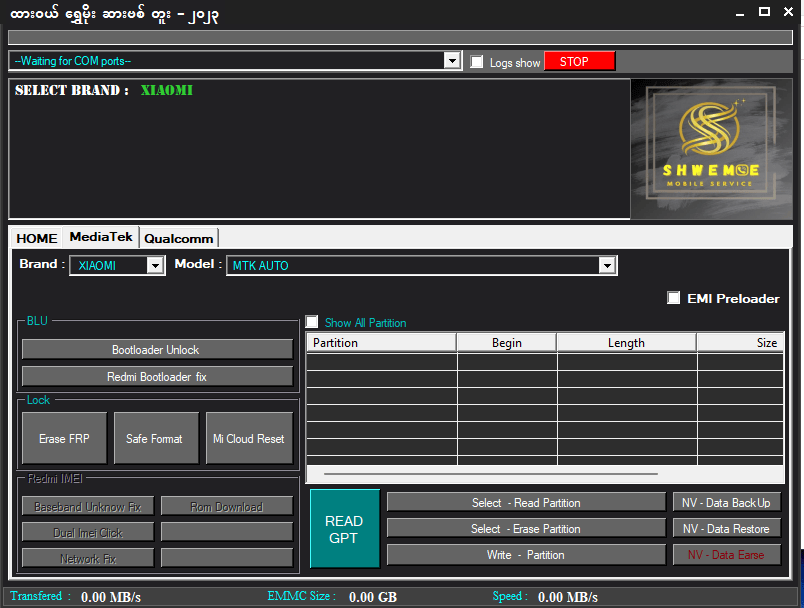 Dawei shwe moe service tool